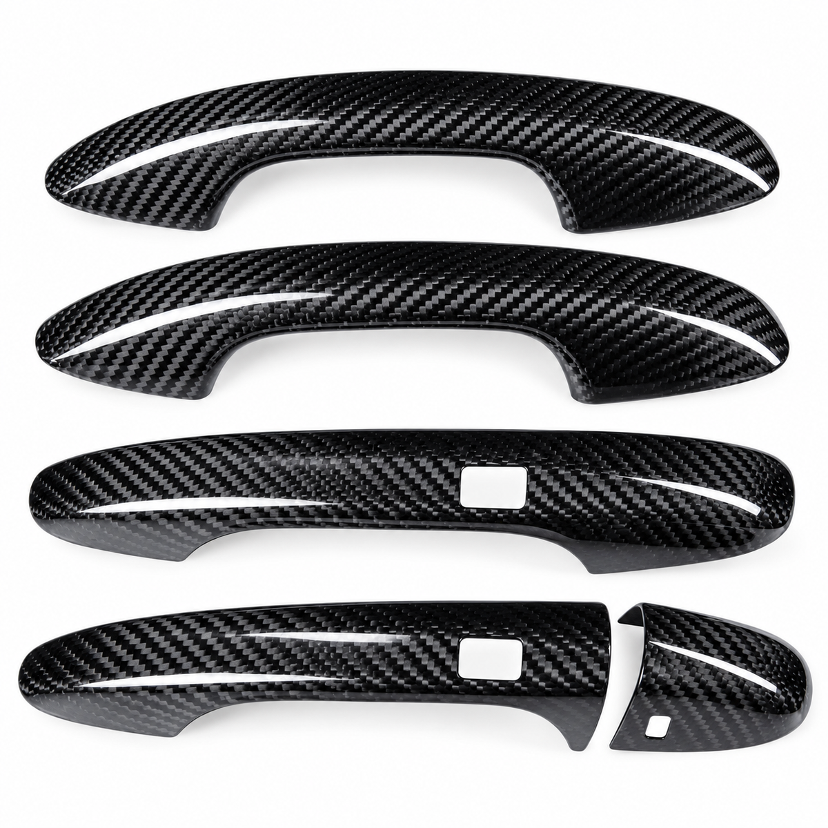 Carbon Fiber Door Handle Covers for Mercedes Benz W205 C E S GLC GLE AMG