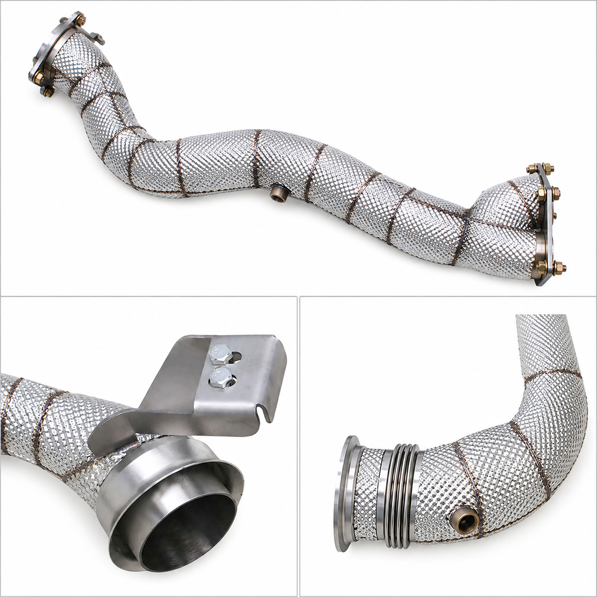 High Flow Race Stainless Downpipe for Mercedes Benz AMG GT53 GLE53 E53 3.0T