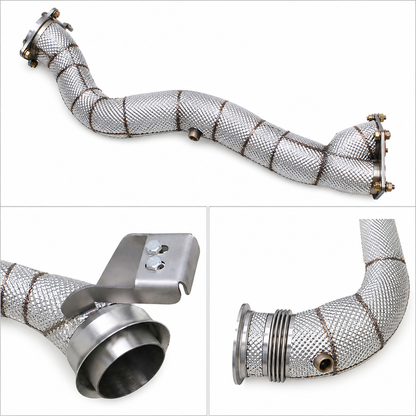 High Flow Race Stainless Downpipe for Mercedes Benz AMG GT53 GLE53 E53 3.0T