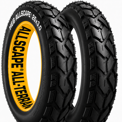 HEB ALLSCAPE® Fat Tires 26" x 3.0" - Set of 2 Tires, Tubes Not Included