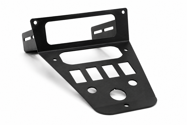 Polaris RZR Pro R Short Console – Rugged Radios + 4-Switch Mount (2020–2024)