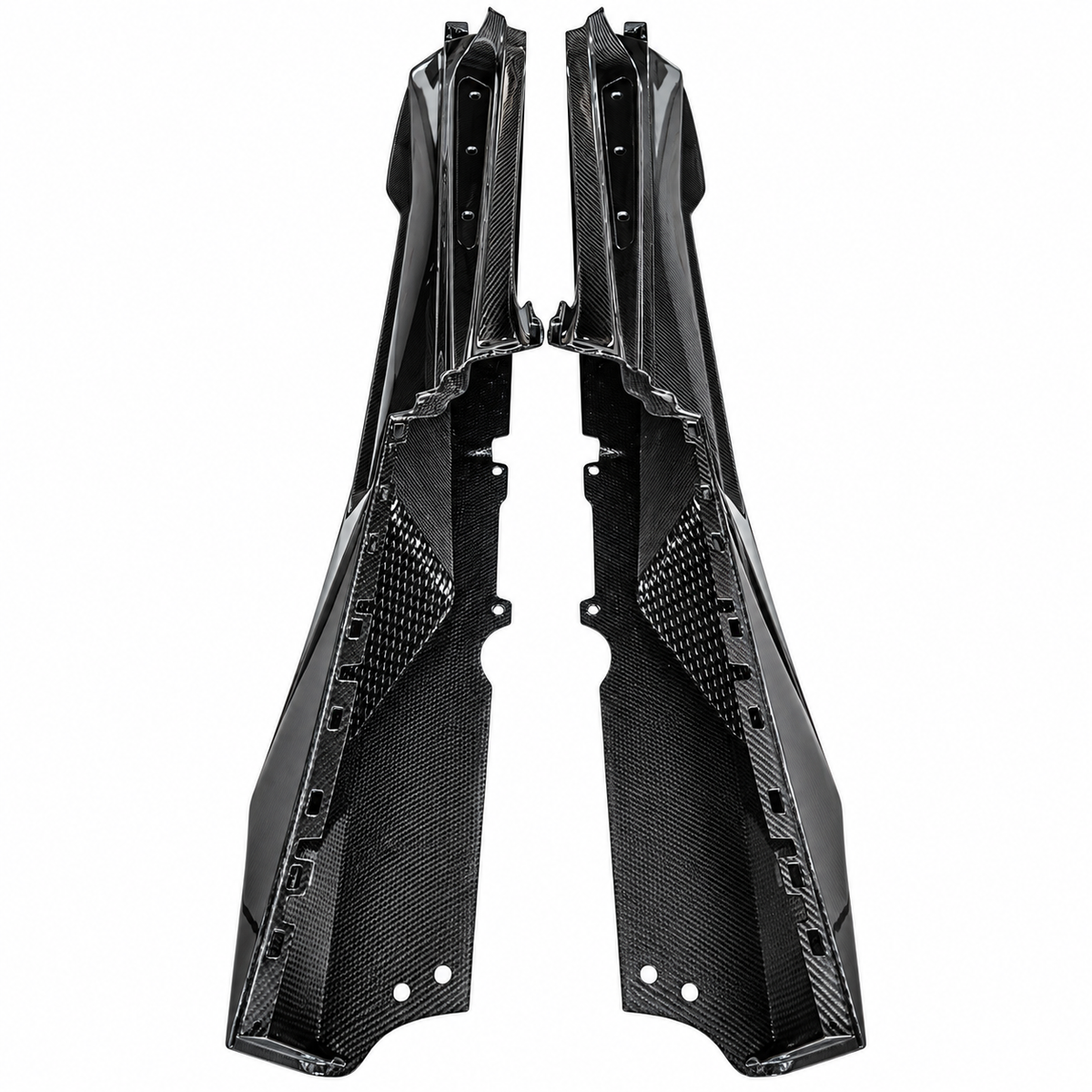 VOR Style Carbon Fiber Side Skirts for Lamborghini Huracan LP580 LP610