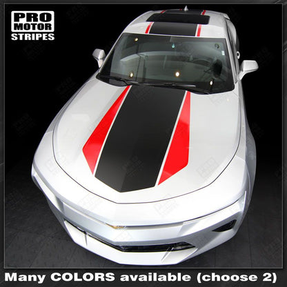 Chevrolet Camaro 2016-2024 (RS/LT) Over The Top Stripes Hood, Roof & Rear