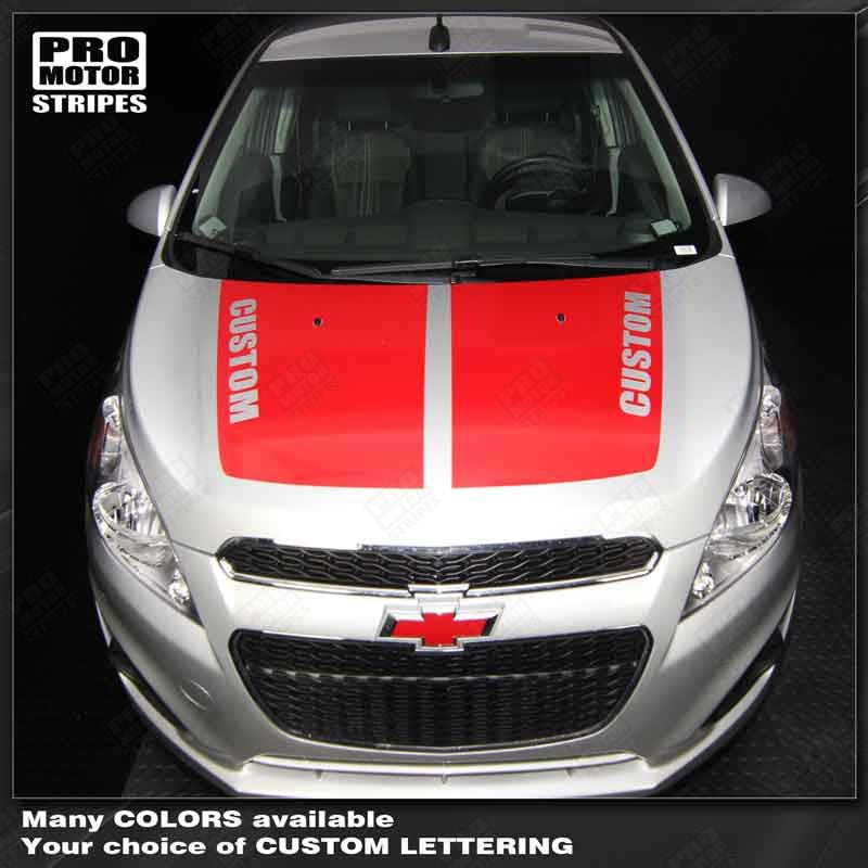 Chevrolet Spark 2013-2015 Hood Accent Stripes