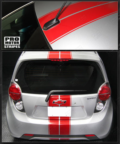 Chevrolet Spark 2013-2015 Over-The-Top Double Center Stripes