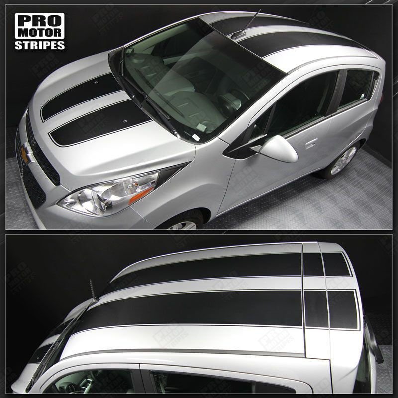 Chevrolet Spark 2013-2015 Rally Racing Double Stripes