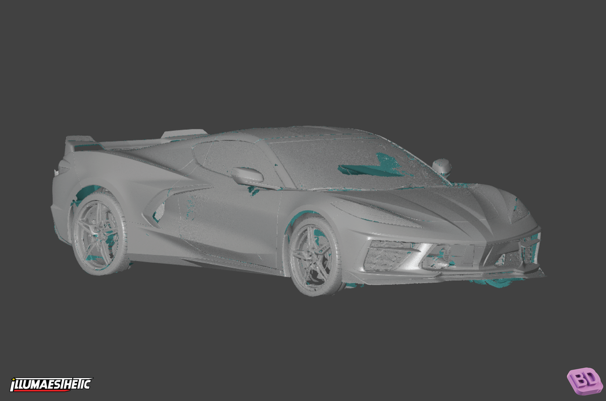 Chevrolet Corvette C8 3D Scan (2020+)