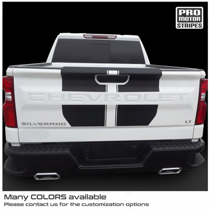 Chevrolet Silverado 2019-2026 Hood and Tailgate Stripes Decals