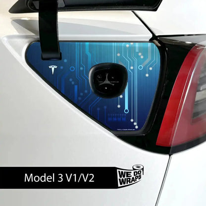 Circuit Blues Tesla Charge Port Wrap | Model 3