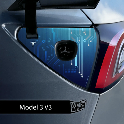 Circuit Blues Tesla Charge Port Wrap | Model 3
