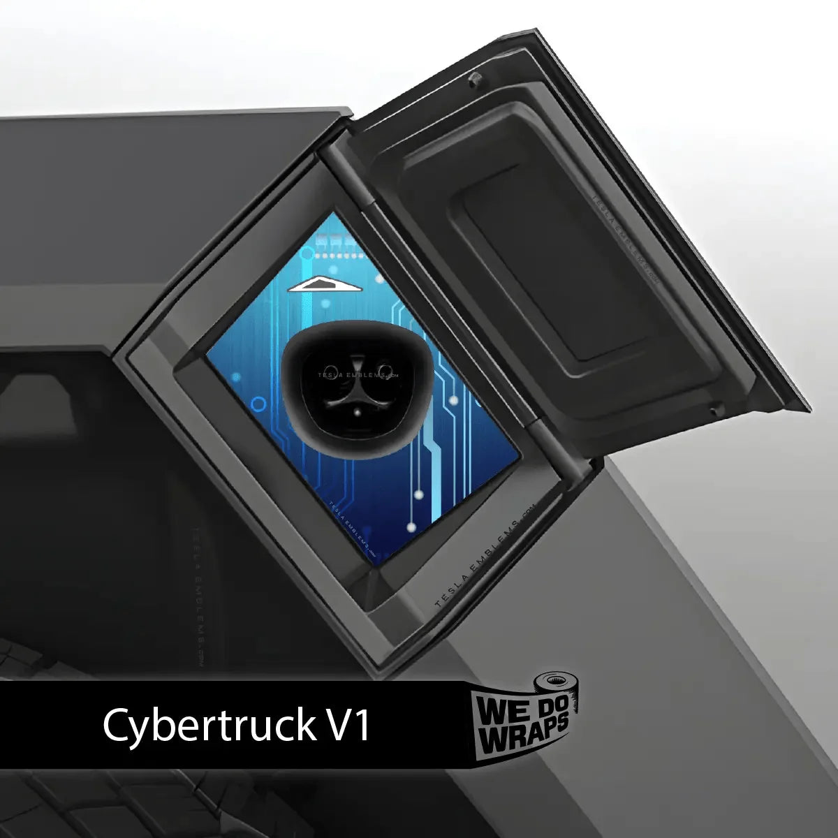 Circuit Blues Tesla Charge Port Wrap | Cybertruck