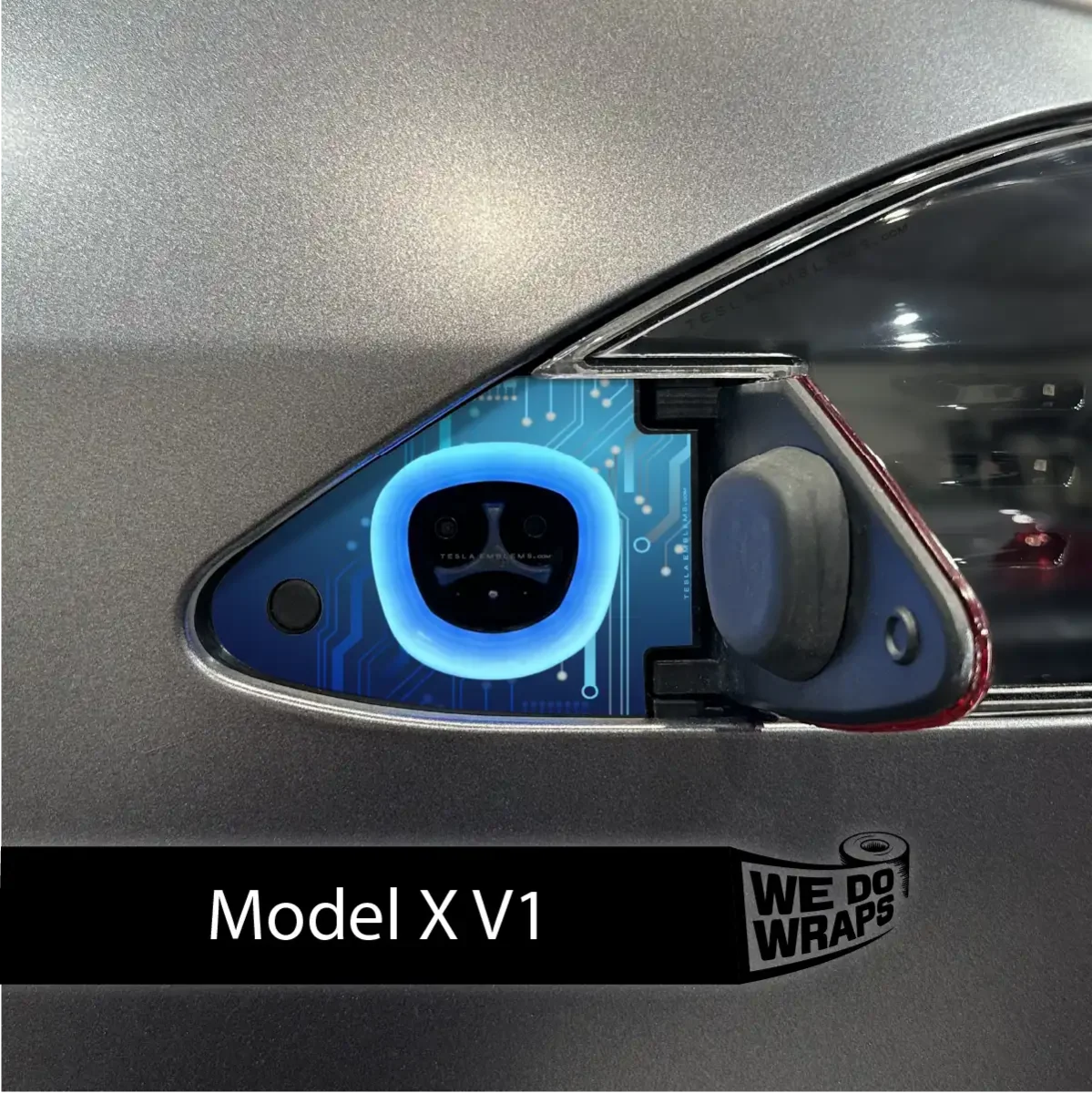 Circuit Blues Tesla Charge Port Wrap | Model X