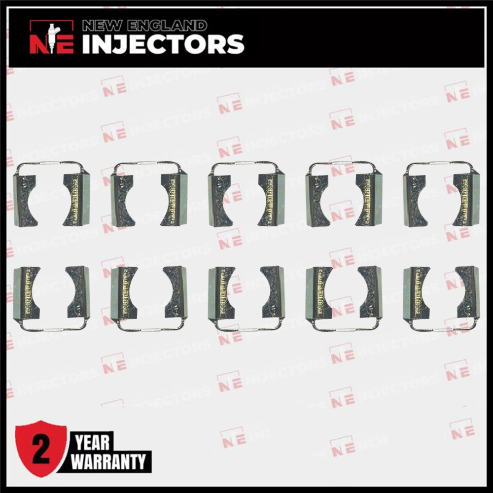 Set of 10 Fuel Injector Locks / Fuel Rail Clip / Retainer Kit Universal Bosch +