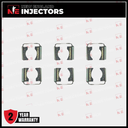 Set of 6 Fuel Injector Locks Fuel Rail Clip Retainer Kit Universal Bosch +