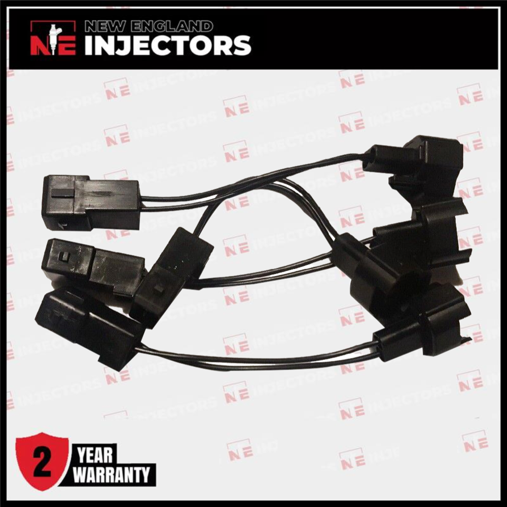 4 Denso Female to EV1 Male Fuel Injector Connector Electrical Plug Clip Adapter
