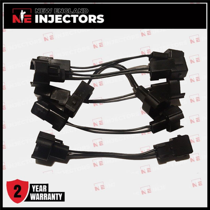 6 Denso Female to EV1 Male Fuel Injector Connector Electrical Plug Clip Adapter