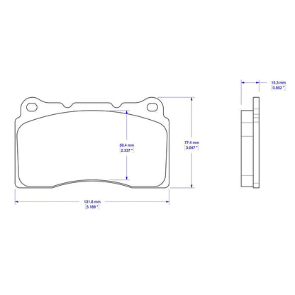 Cobalt Racing Brake Pads D1001 (Rear)