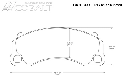 Cobalt D1741 Brake Pads