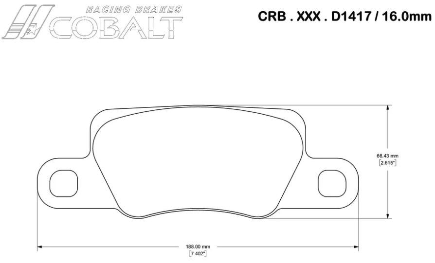Cobalt D1417 Brake Pads