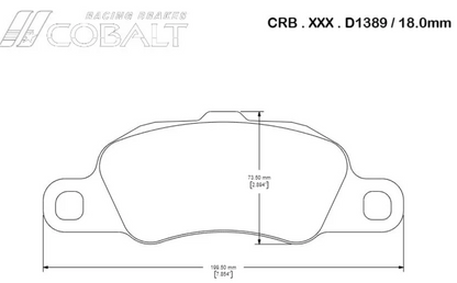 Cobalt D1389 Brake Pads