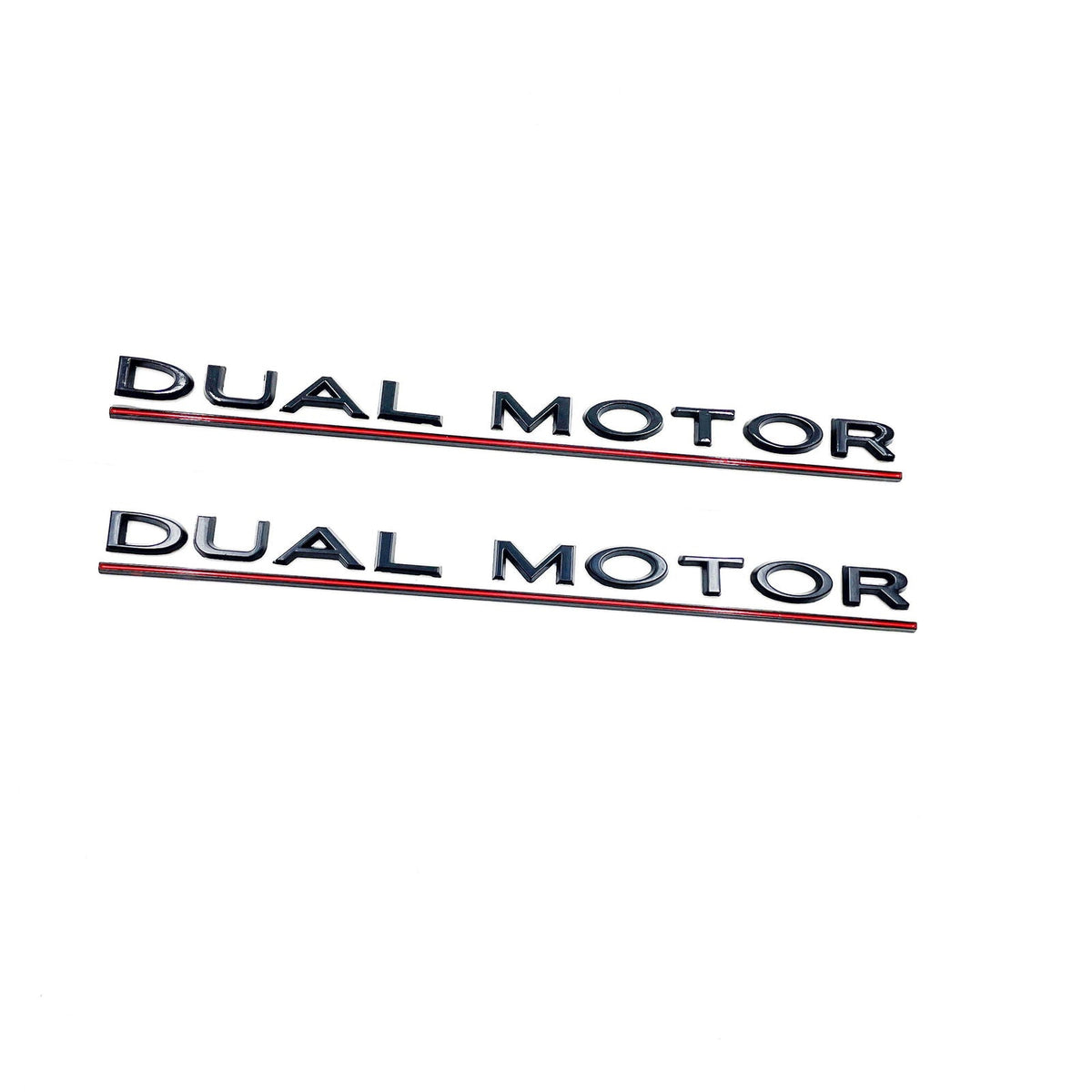 T Logo & Tesla Letters & Dual Motor Emblem Set | Tesla Model 3 & Model Y