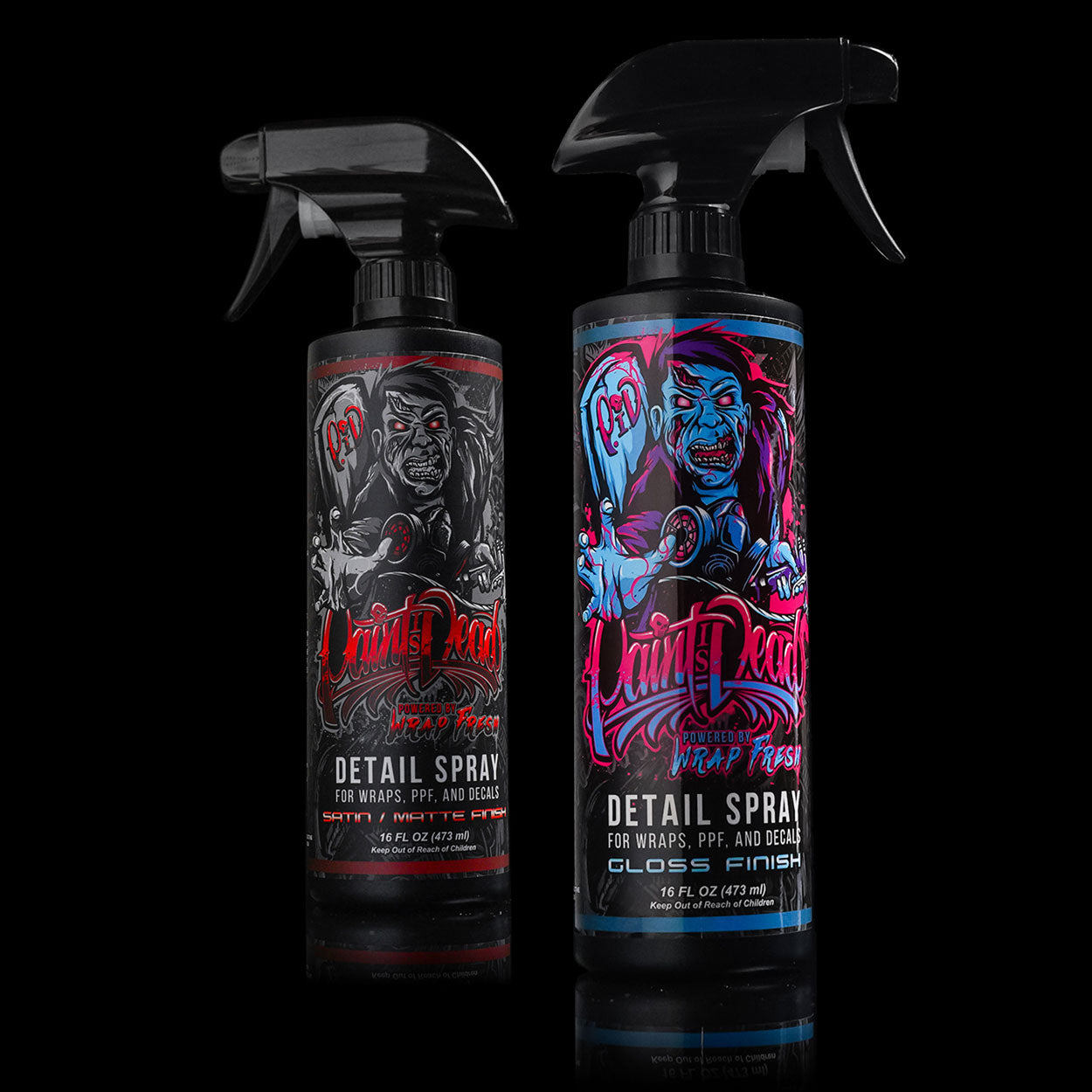Paint Is Dead Official Detail Spray by Wrap Fresh - Combo Kit - Satin / Matte and Gloss with Towels- Detailing