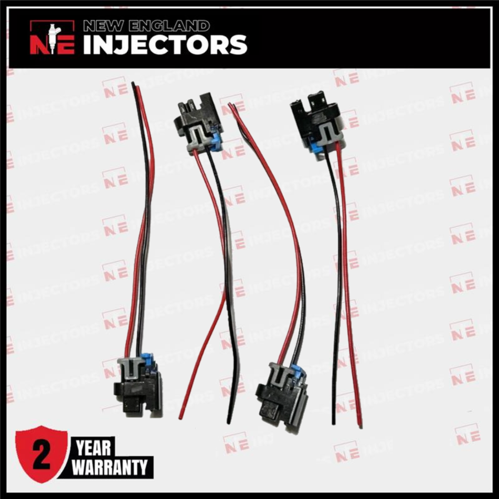 Set of 4 Siemens Fuel Injector Connectors Fits 03-05 12790825 Saab 9-3 2.0L