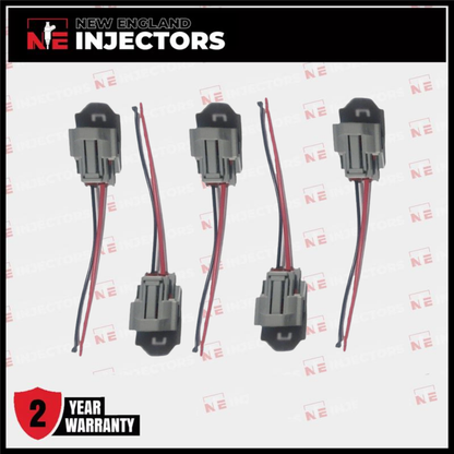 Set of 5 Siemens Injector Connectors Fits 05-07 07K906031B Volkswagen Rabbit 2.5L