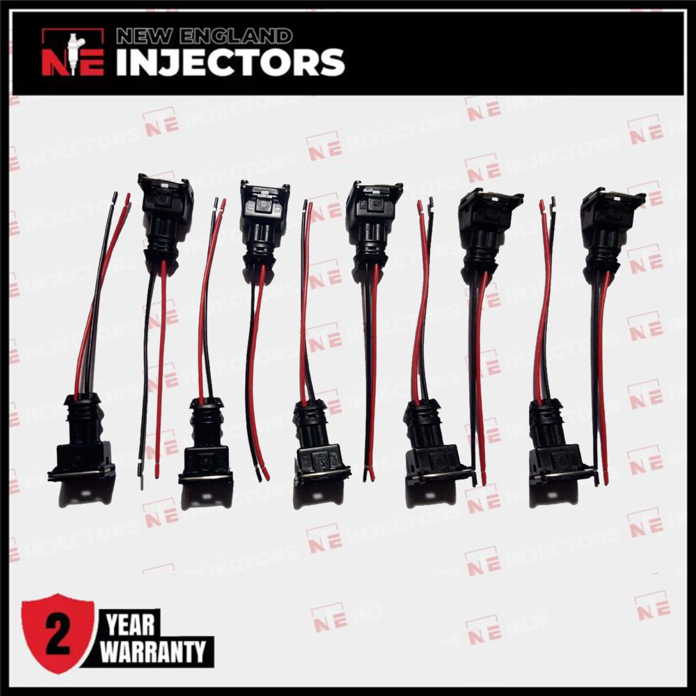 EV1 Fuel Injector Quick Disconnect Pigtail Set of 10 Ford Bosch DSM Siemens Deka