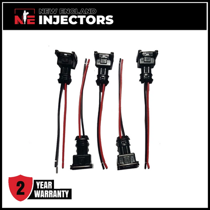 Set of 5 Bosch Fuel Injector Connector Fits 1999-2006 0280155830 Volvo S80 2.5L