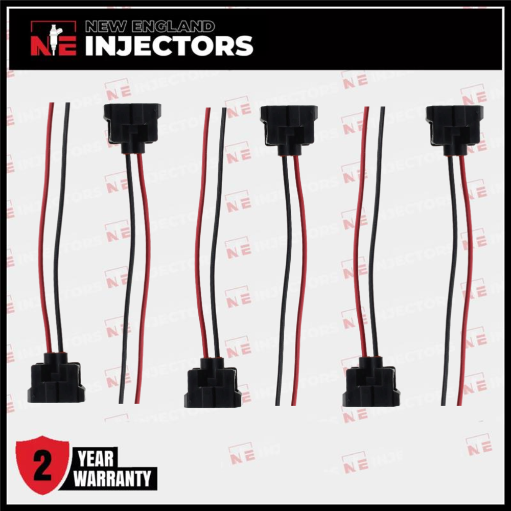 Set of 6 Fuel Injector Connectors Fits 01-04 06164-P8E-A00 FJ490 Acura MDX 3.5L