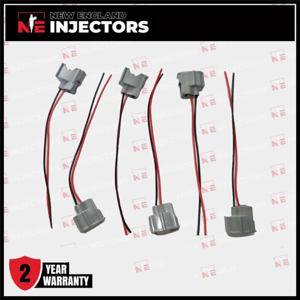 Set of 6 Toyota Denso 23250 Fuel Injector Wire Harness Connector RSX TSX K20 K24