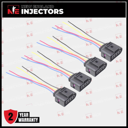 4 Ignition Coil Connectors 8K0973724 Fits Audi A5 Quattro 2.0L L4 3.2L V6 08-23