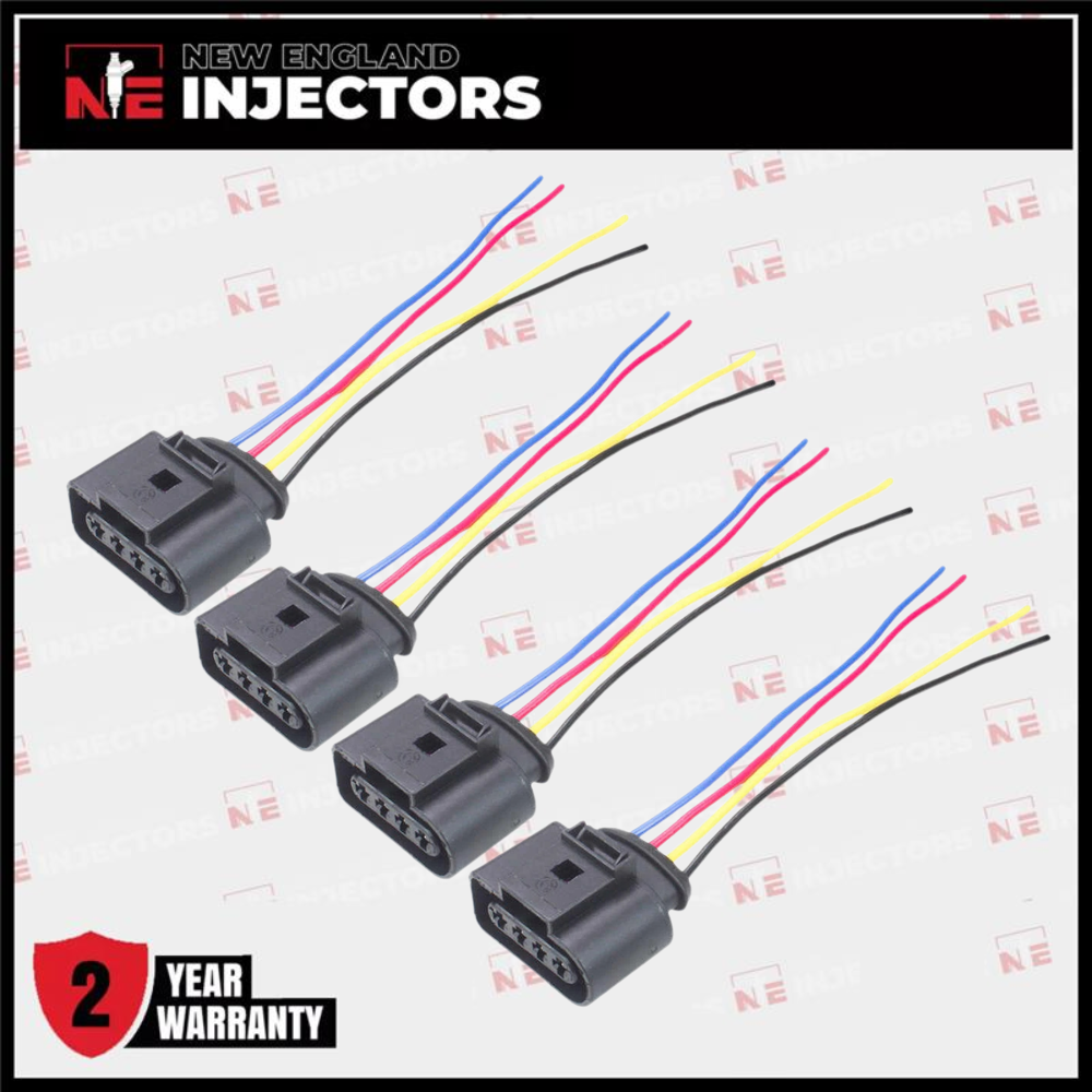 4 Ignition Coil Connectors 8K0973724 Fits Audi A5 Quattro 2.0L L4 3.2L V6 08-23
