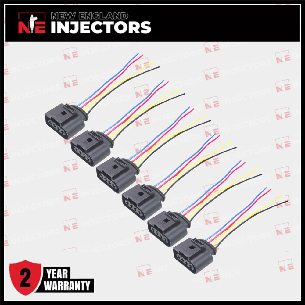 6 Ignition Coil Connectors 8K0973724 Fits Audi Q7 3.0T V6 2008-2016