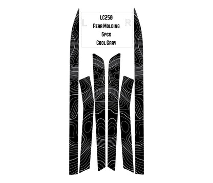Topographic Rear Trim Overlays (6pcs) - 2024+ Land Cruiser / GX 550