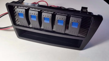 Honda Civic 2002-2005 EP3 INTEGRATED CARBON FIBER ROCKER SWITCH PANEL