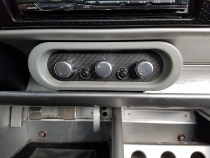 CARBON FIBER MATTE TWILL panel overlay for climate control fits Lotus Elise S2 2005-2011
