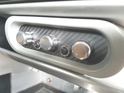 CARBON FIBER MATTE TWILL panel overlay for climate control fits Lotus Elise S2 2005-2011