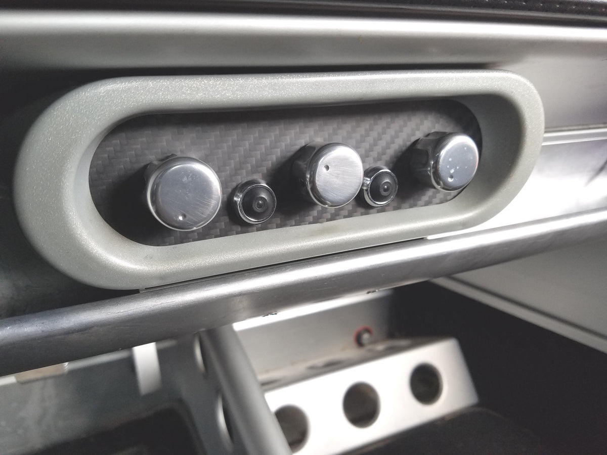 CARBON FIBER MATTE TWILL panel overlay for climate control fits Lotus Elise S2 2005-2011