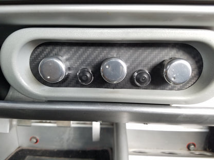 CARBON FIBER MATTE TWILL panel overlay for climate control fits Lotus Elise S2 2005-2011