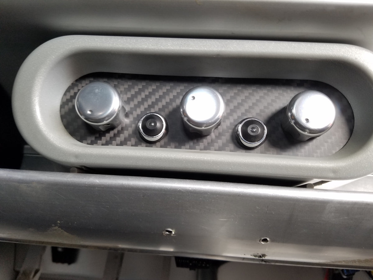 CARBON FIBER MATTE TWILL panel overlay for climate control fits Lotus Elise S2 2005-2011