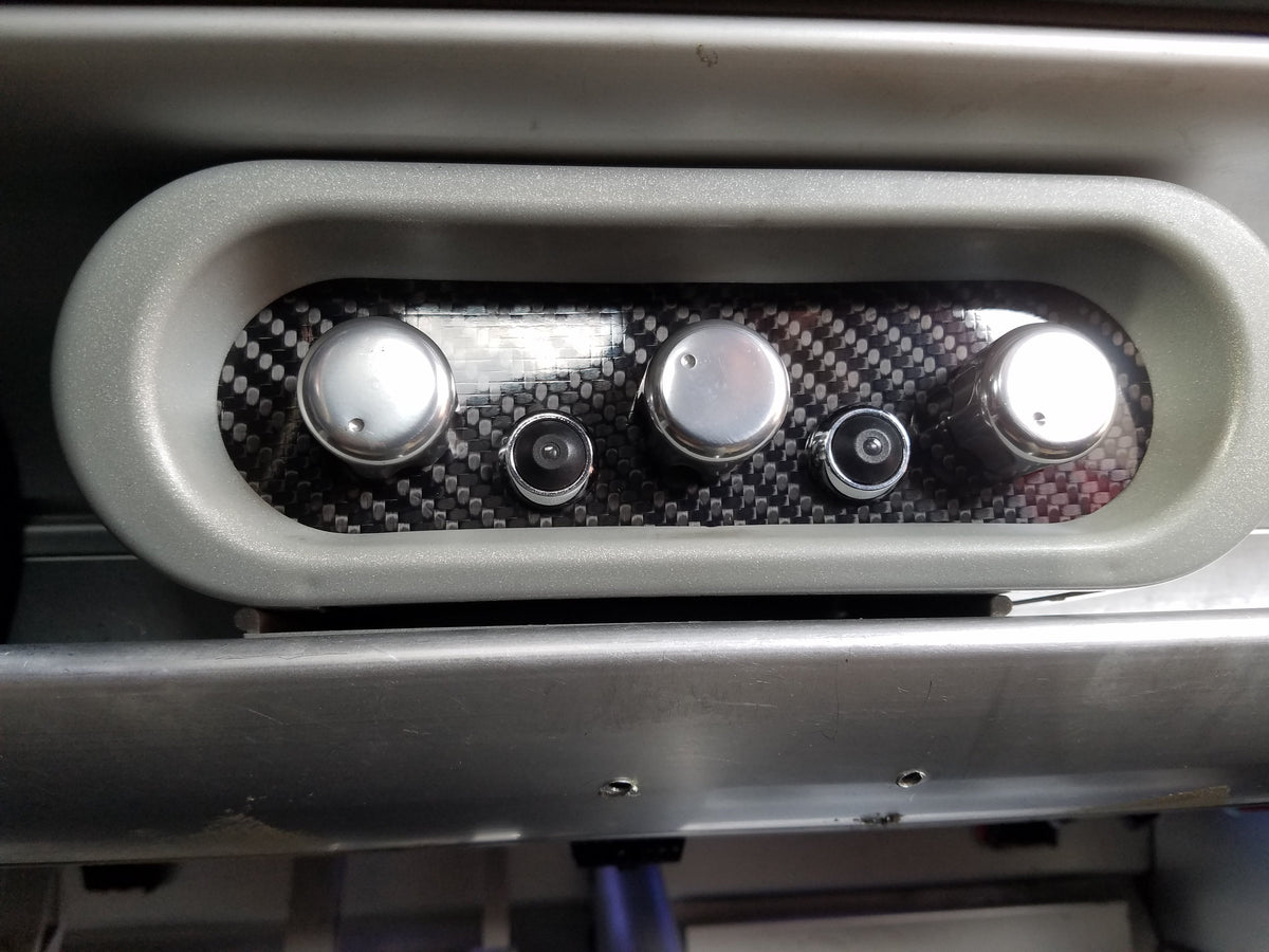 CARBON FIBER GLOSSY TWILL OVERLAY for climate control fits for Lotus Elise S2 2005-2011