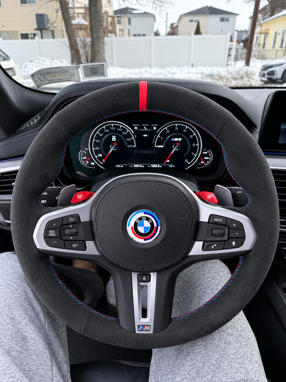 BMW G-Series Alcantara Suede Steering Wheel Cover DIY (Plain Alcantara) G80 G20 G30 M3 M4 M340i