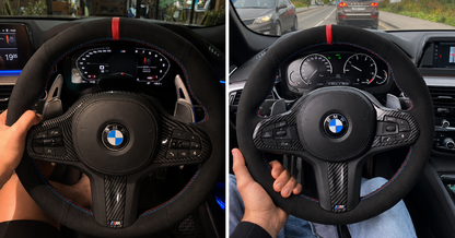 BMW G-Series Alcantara Suede Steering Wheel Cover DIY (Plain Alcantara) G80 G20 G30 M3 M4 M340i