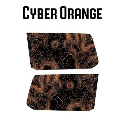 Topographic Rear Window Map Overlays V3 (Perforated) - 2024+ Land Cruiser