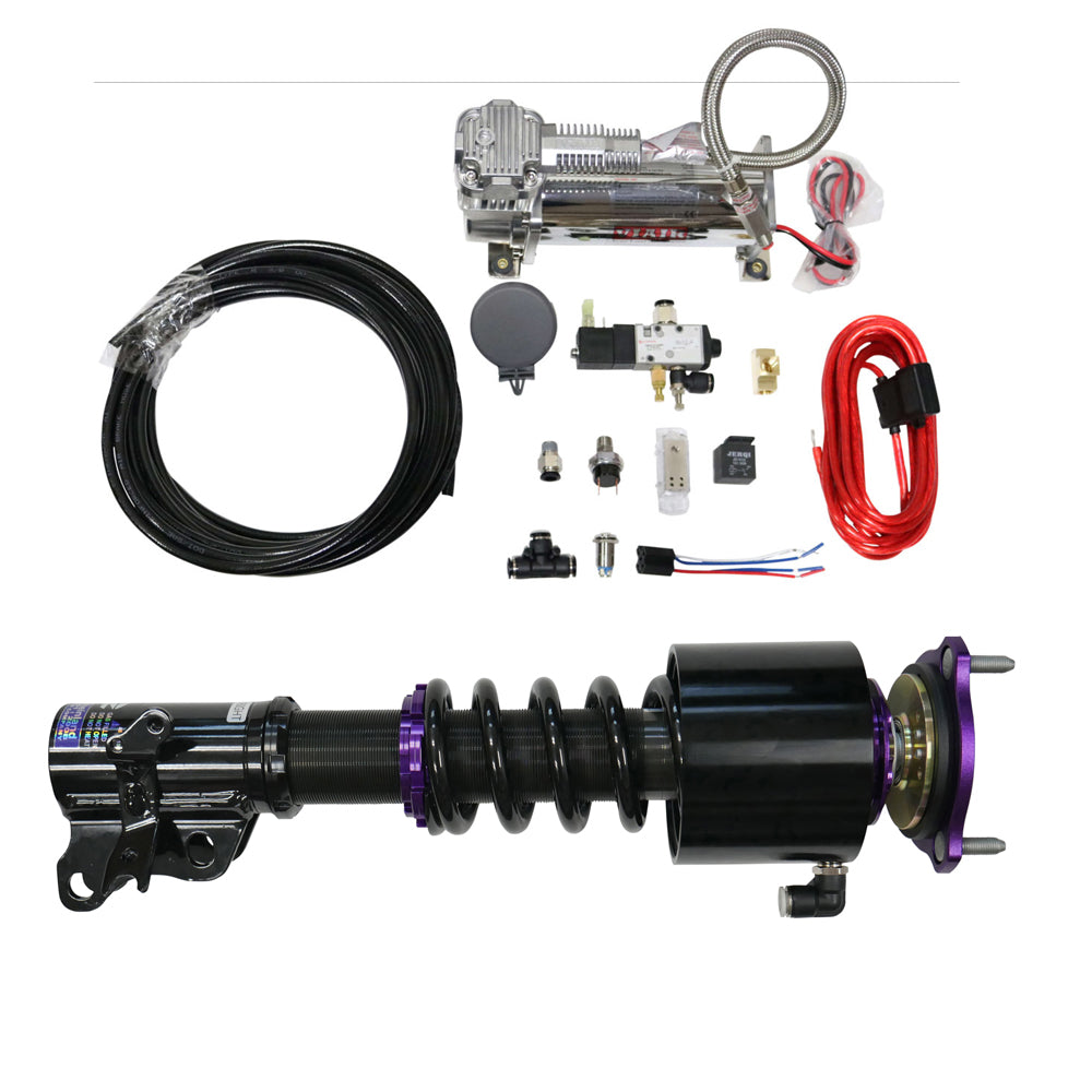 RS Coilovers w/ Front Air Cups 89-92 Mitsubishi Galant VR4 D2 Racing FREE SHIPPING