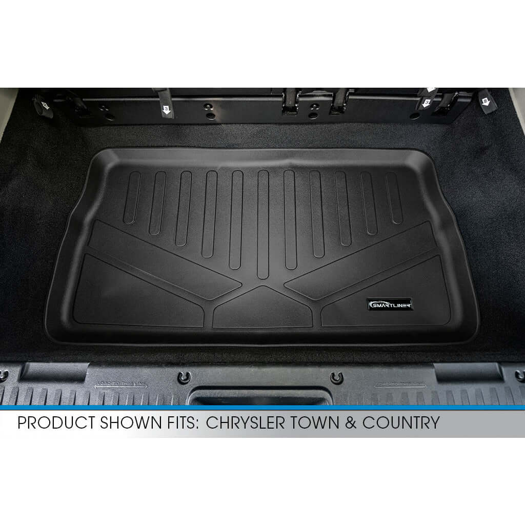 2008-2012 Dodge Grand Caravan Floor Liners | 2nd Row Stow'n Go Bucket Seats, With Super Console | SMARTLINER