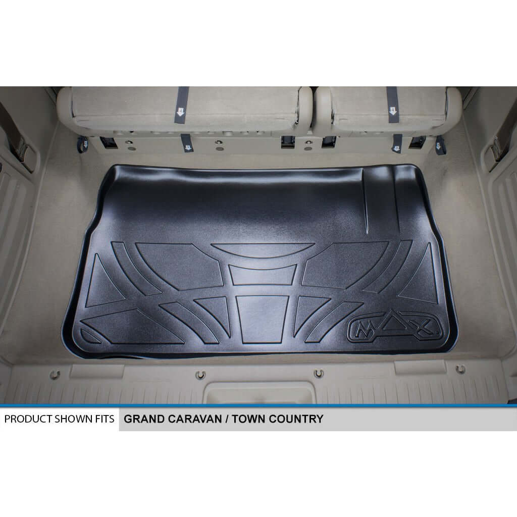 2008-2012 Dodge Grand Caravan Floor Liners | 2nd Row Stow'n Go Bucket Seats, With Super Console | SMARTLINER
