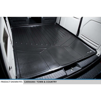 2008-2012 Dodge Grand Caravan Floor Liners | 2nd Row Stow'n Go Bucket Seats, With Super Console | SMARTLINER